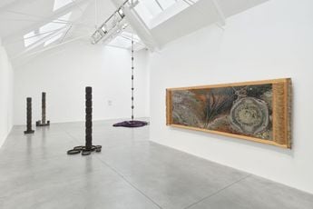Contemporary art exhibition Otobong Nkanga We Come From Fire and Return to Fire at Lisson Gallery 27 Bell Street London United Kingdom