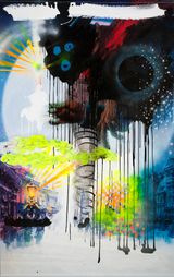 Pushdown by Judy Darragh contemporary artwork painting