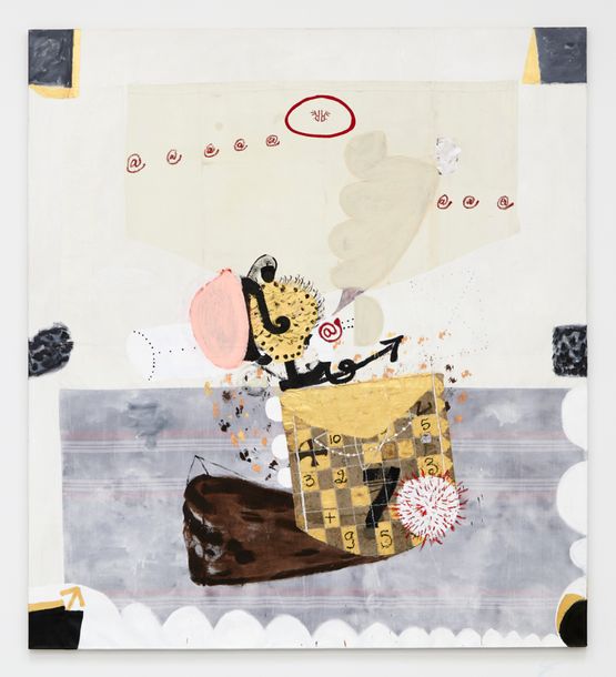 Citizen of the World II by Ouattara Watts contemporary artwork Painting