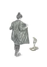 Cobra by Rachel Goodyear contemporary artwork drawing works on paper