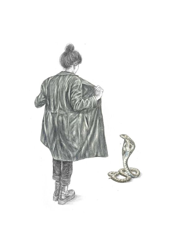 Cobra by Rachel Goodyear contemporary artwork Works on Paper
