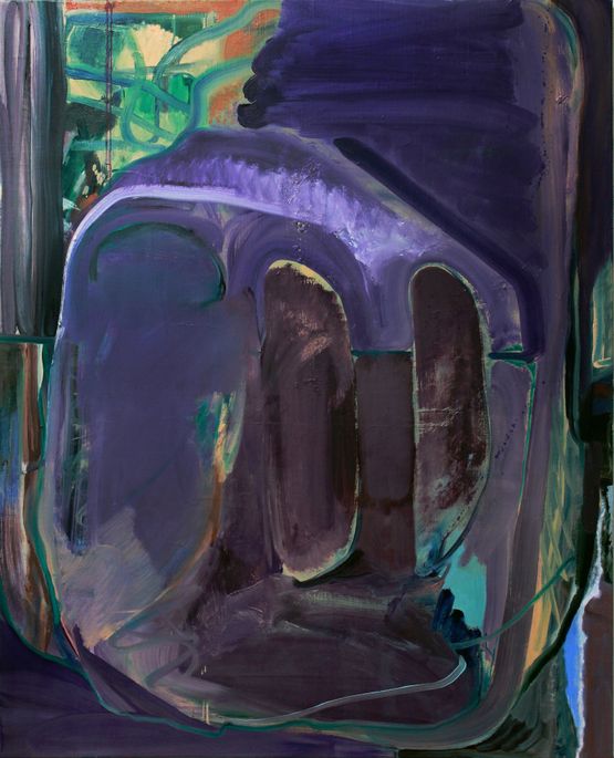 Purple Noise by Koo Jiyoon contemporary artwork Painting