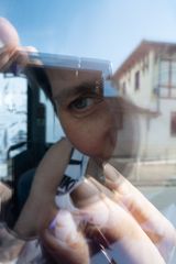 Alex on the bus by Wolfgang Tillmans contemporary artwork photography
