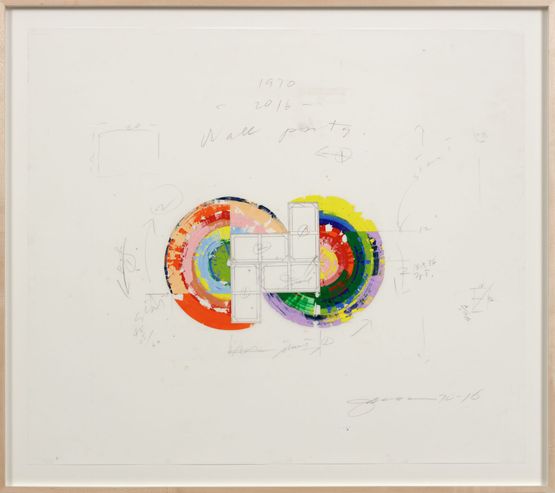 Untitled Study for Wall Painting for Los Angeles by Richard Jackson contemporary artwork Painting
