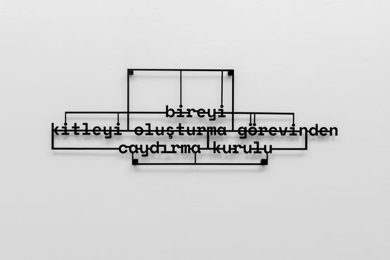Committee for Deterring the Individual from Making up a Mass by Memed Erdener contemporary artwork Sculpture