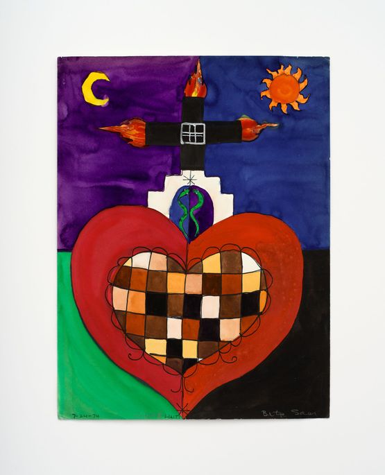 Signs of Haiti by Betye Saar contemporary artwork Painting
