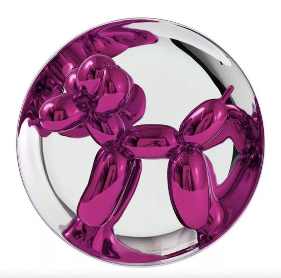 Balloon Dog - magenta by Jeff Koons contemporary artwork Sculpture