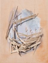 Building plan no. 23 by Tadashi Kawamata contemporary artwork painting sculpture