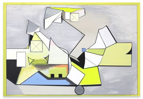 Gelehrtenrepublik by Thomas Scheibitz contemporary artwork Mixed Media