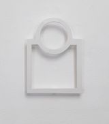 10 Kreis  Quadrat circle  square wall object by Dorothea Forster contemporary artwork sculpture