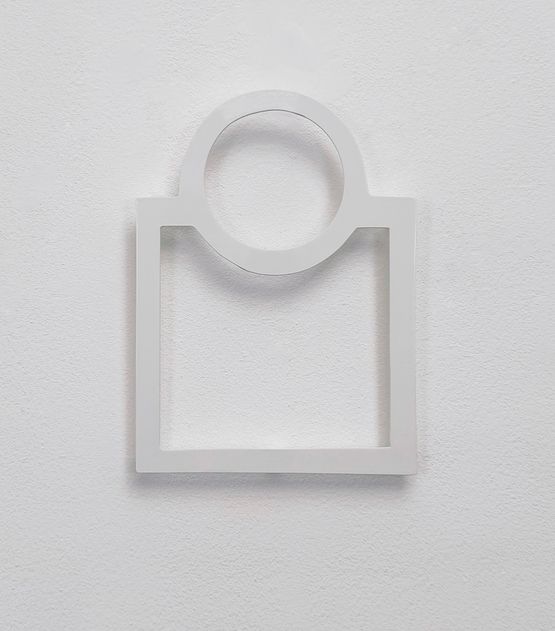 10 Kreis  Quadrat circle  square wall object by Dorothea Forster contemporary artwork Sculpture