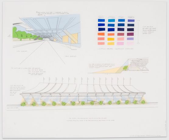 Pittsburgh Convention Center Proposal 1 by Diana Thater contemporary artwork Works on Paper
