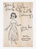 Evening Frank Usher with Purse by Rose Wylie contemporary artwork Painting