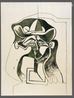 Femme au chapeau. BusteWoman wearing a Hat. Bust by Pablo Picasso contemporary artwork Painting