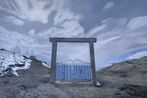 Blue Gate by Rocky Acofo Cajigan contemporary artwork Painting