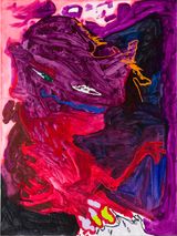 red reacher by Tom Polo contemporary artwork painting