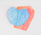 Light heart blue by Wonwoo Lee contemporary artwork painting