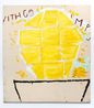 Gold Lump by Rose Wylie contemporary artwork Painting