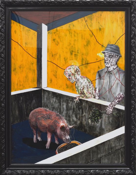 Five Months by Rodel Tapaya contemporary artwork Painting