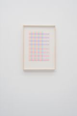 Trama neon VI by Isabel Servera contemporary artwork drawing mixed media works on paper