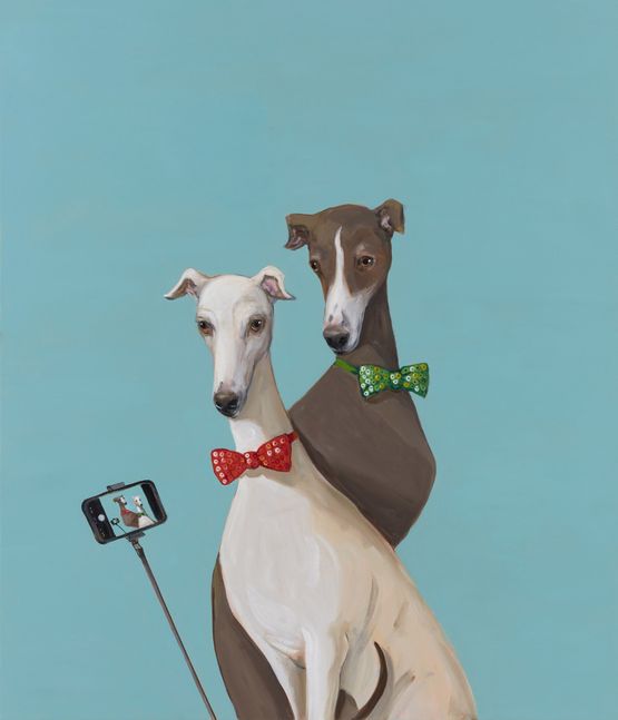 Influencers by Joanna Braithwaite contemporary artwork Painting