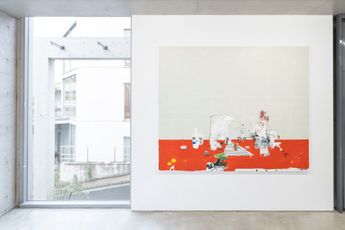 Contemporary art exhibition Brian Harte 8 Paintings  from the midlands  at MAKI Omotesando Tokyo Japan