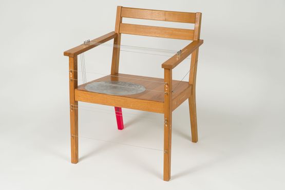 Plasticized chair instrument 2 by Yoshiaki Nakamura contemporary artwork Sculpture