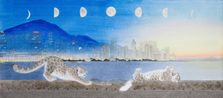 Harbour and Moons by Sherry Hoi-shan Fung contemporary artwork Works on Paper