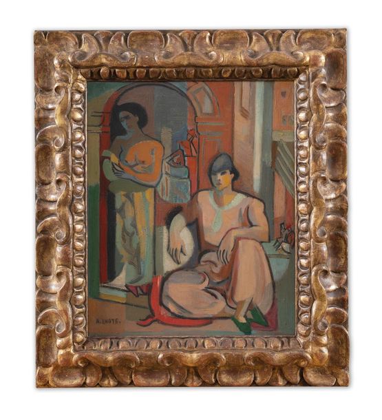 Femmes dAlger ou Deux Femmes dans la Casbah by Andre Lhote contemporary artwork Painting