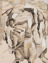 Carousel by Yigit Gonlugur contemporary artwork painting works on paper