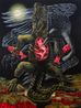 Barren as the Belly Night Offering by Kat Lyons contemporary artwork Painting