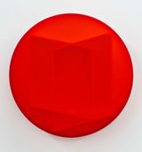 Structure in Red by Karyn Taylor contemporary artwork painting works on paper
