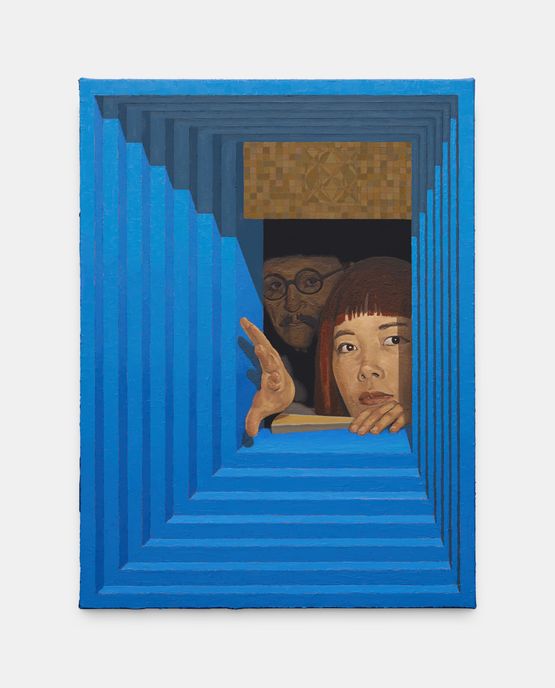 Blue Window Yayoi by Christian Hidaka contemporary artwork Painting
