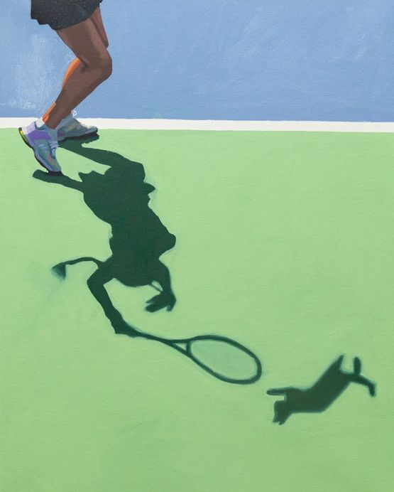 Practice Makes Purrfect 3 by Mauro C. Martinez contemporary artwork Painting