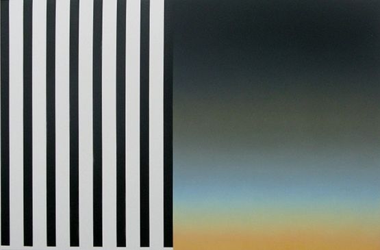 Sun goes down easy and your chilled spirit with it by Martin Basher contemporary artwork Painting