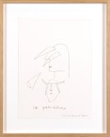 Study for Energy Mask 1 by Marina Abramovic contemporary artwork drawing works on paper