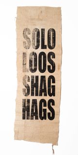 Untitled SOLOLOOSSHAGHAGS by Newell Harry contemporary artwork textile