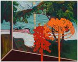 Veduta Munch Summer on the Shore by Whitney Bedford contemporary artwork painting works on paper drawing