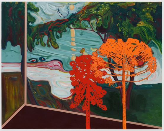 Veduta Munch Summer on the Shore by Whitney Bedford contemporary artwork Painting