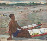 Changchun Nanhu Park by Yuan Yunsheng contemporary artwork painting