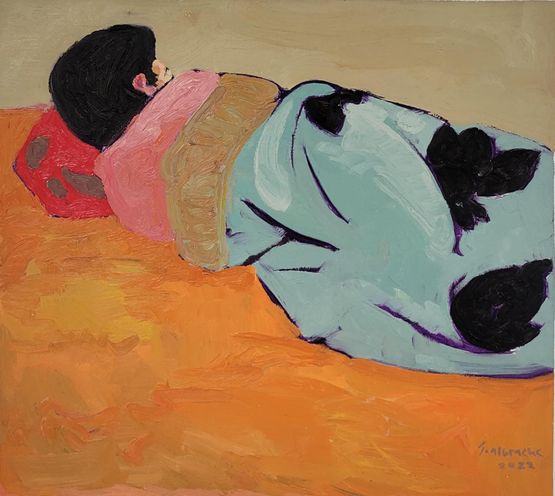 Untitled by Anas Albraehe contemporary artwork Painting