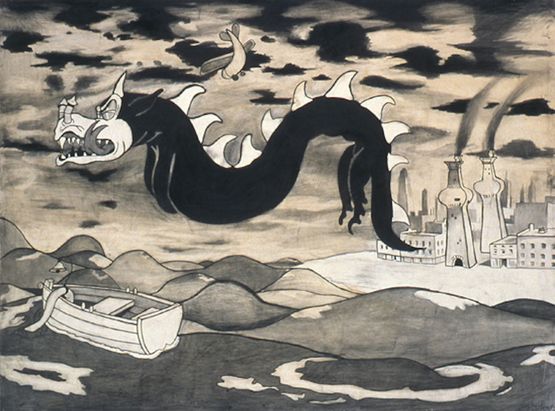 The Memory Eater by Jenny Scobel contemporary artwork Drawing