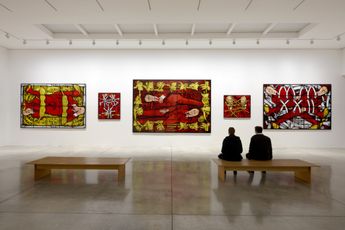 Contemporary art exhibition Gilbert  George CORPSING PICTURES at White Cube Masons Yard London United Kingdom