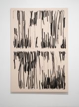 Las Tachaduras de una Primavera de Madrid III by Joel Andrianomearisoa contemporary artwork drawing
