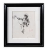 Etude preparatoire au tableau Joie de Vivre by Frantisek Kupka contemporary artwork drawing works on paper