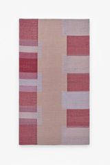 RICE FIELD RED AND GRAY SQUARES by Miranda Fengyuan Zhang contemporary artwork sculpture textile