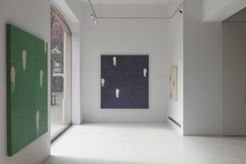 Contemporary art exhibition Enrich. R Abstract Poems at Alzueta Gallery Turo Spain