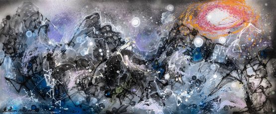 Fireworks 03 by Chen Yingjie contemporary artwork Painting