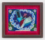 Her Fantasy Of Love Was Larger Than Life by Hollis Sigler contemporary artwork drawing painting works on paper