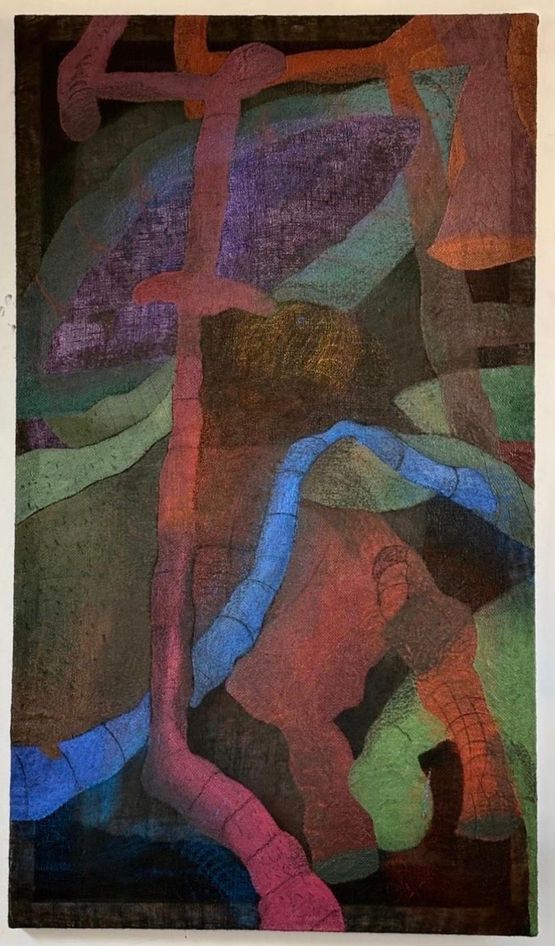 find myself on a lake by Kaveri Raina contemporary artwork Painting